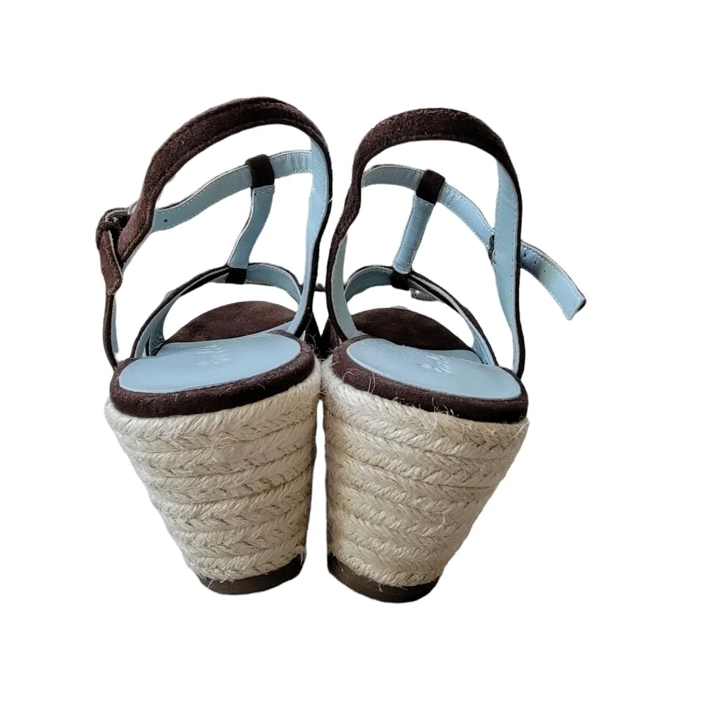 BODEN Brown Suede Wedged Espadrilles